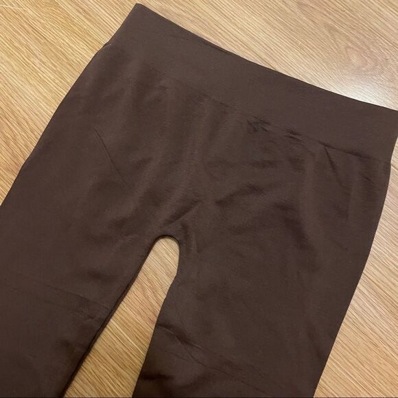 NWOT Seductions Brown Buttery Legging Tights - XS/S - Picture 1 of 6